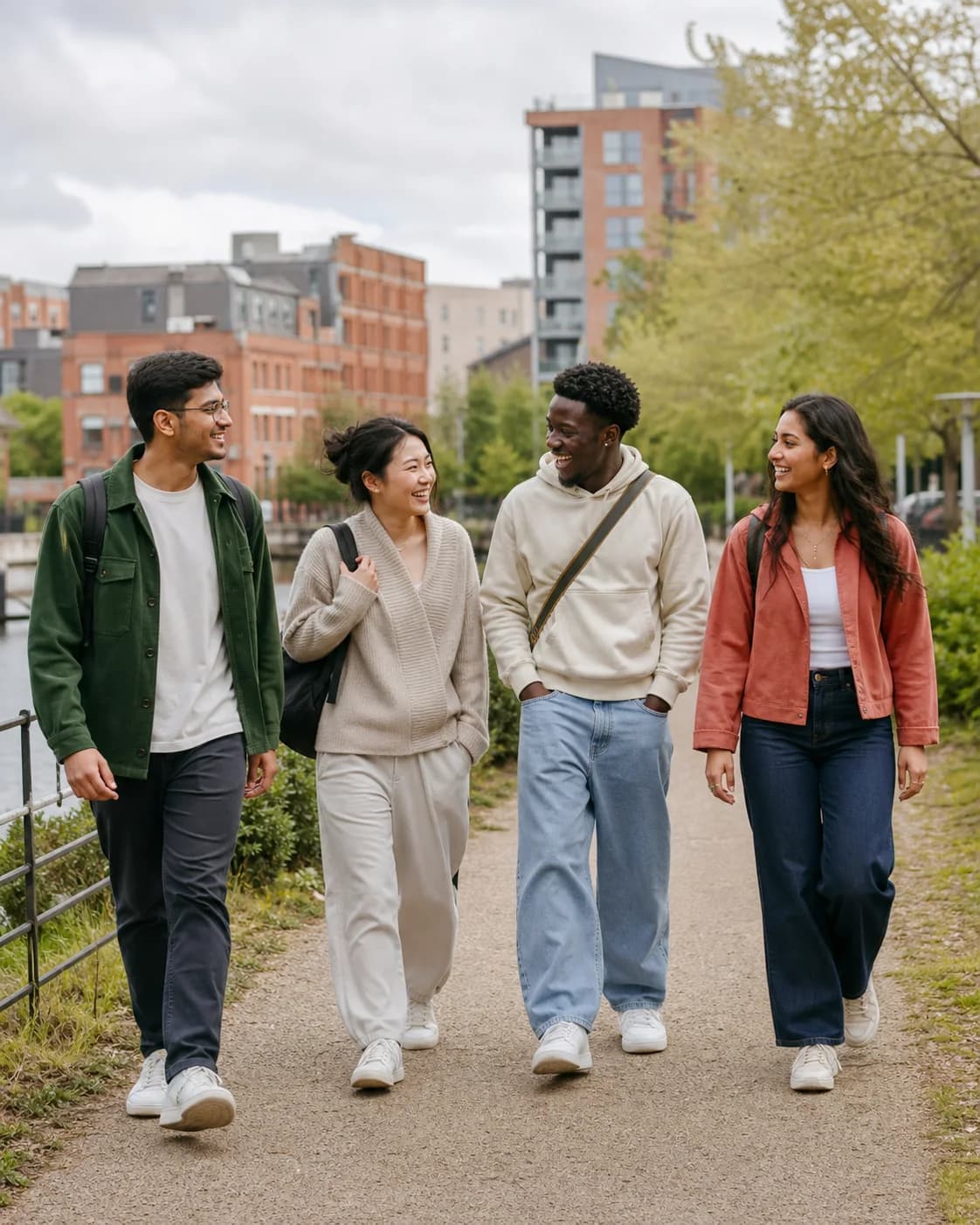 Salford Social students spending time together